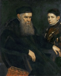 Картина Тинторетто «Старик и мальчик» 