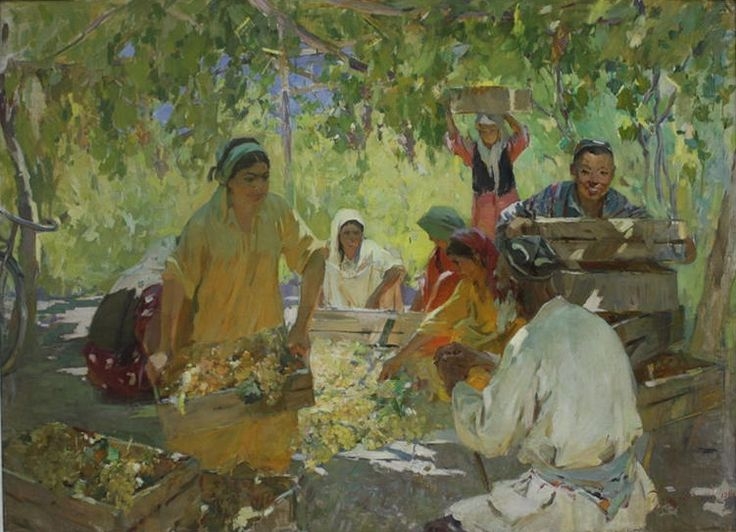 Саидов Маннон Абдусаматович «Сбор винограда» 