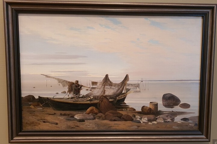 Рудольф фон цур Мюлен  «На берегу моря» 1883 г. 