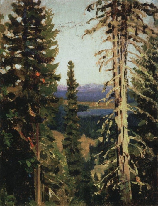 Аполлинарий Васнецов  «Лес на горе Благодать»  1890 год
