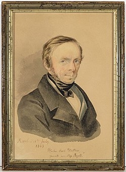 Август Георг Вильгельм Пезольд   «Портрет художника Карла Сигизмунда Вальтера» 1843 г.