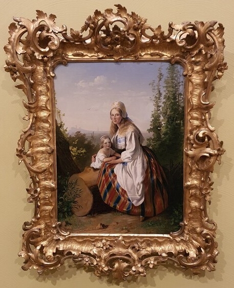 Карл Тимолеон фон Нефф «Эстонская женщина с ребёнком» 1850 г.