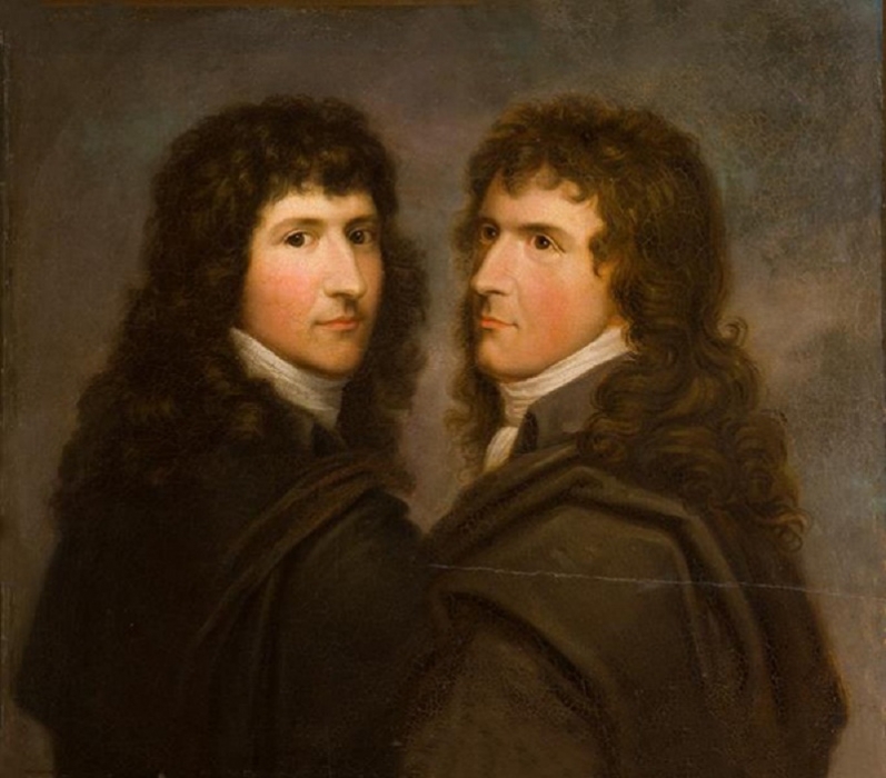 Портрет братьев-близнецов, художников Карла фон Кюгельгена и Герхарда фон Кюгельгена. 1797 г.