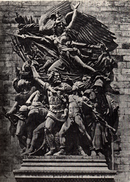 Ф. Рюд. Марсельеза. Рельеф Триумфальной арки на площади Шарля де Голля. Мрамор. 1836 г. (Фото журнала «Художник» № 7, 1989 г.)