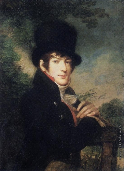 И. М. Жерен. Портрет молодого человека. Xолст, масло. 1820-е гг. Русский музей.