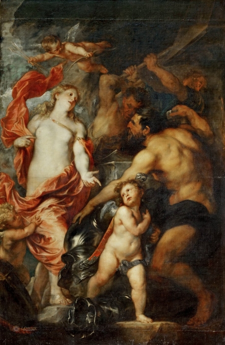 ван Дейк «Венера в кузнице Вулкана»  (Лувр, Париж)